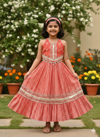 Orange Bandej Lehenga