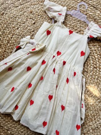 Heart Embroided Frock