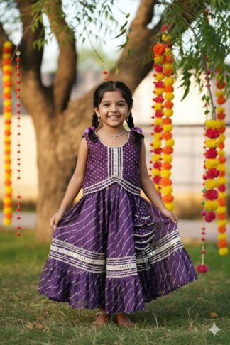 Purple Chanderi Lehanga